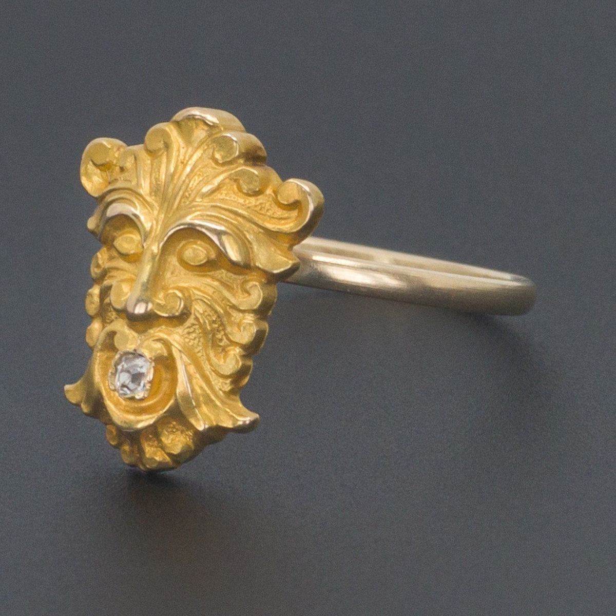 Gargoyle Ring | Antique Pin Conversion - Trademark Antiques