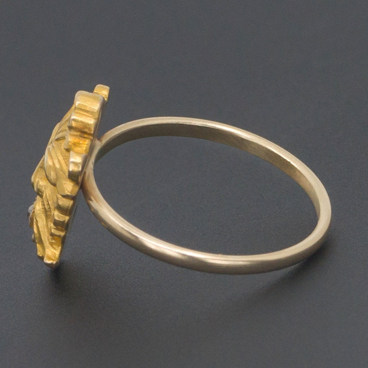 Gargoyle Ring | Antique Pin Conversion - Trademark Antiques