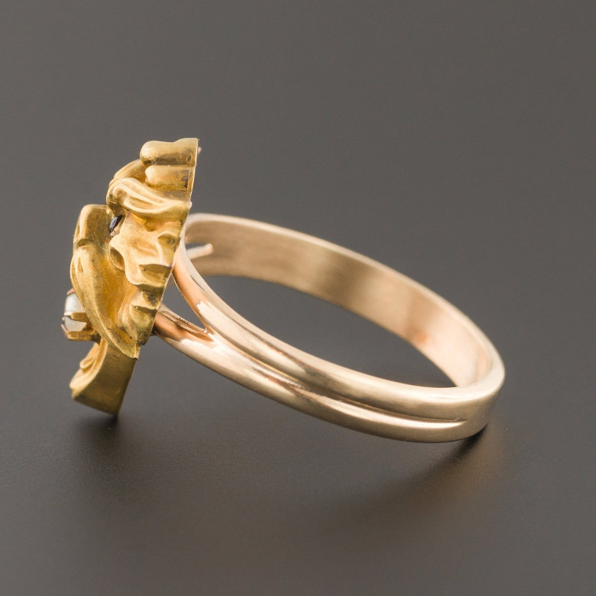 Gargoyle Ring | Antique Pin Conversion - Trademark Antiques