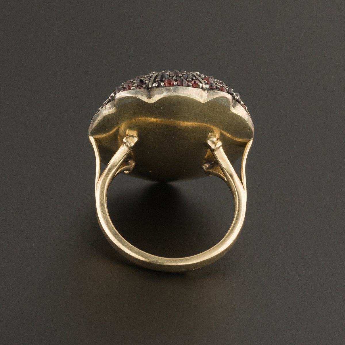 Garnet Owl Ring | Statement Ring - Trademark Antiques