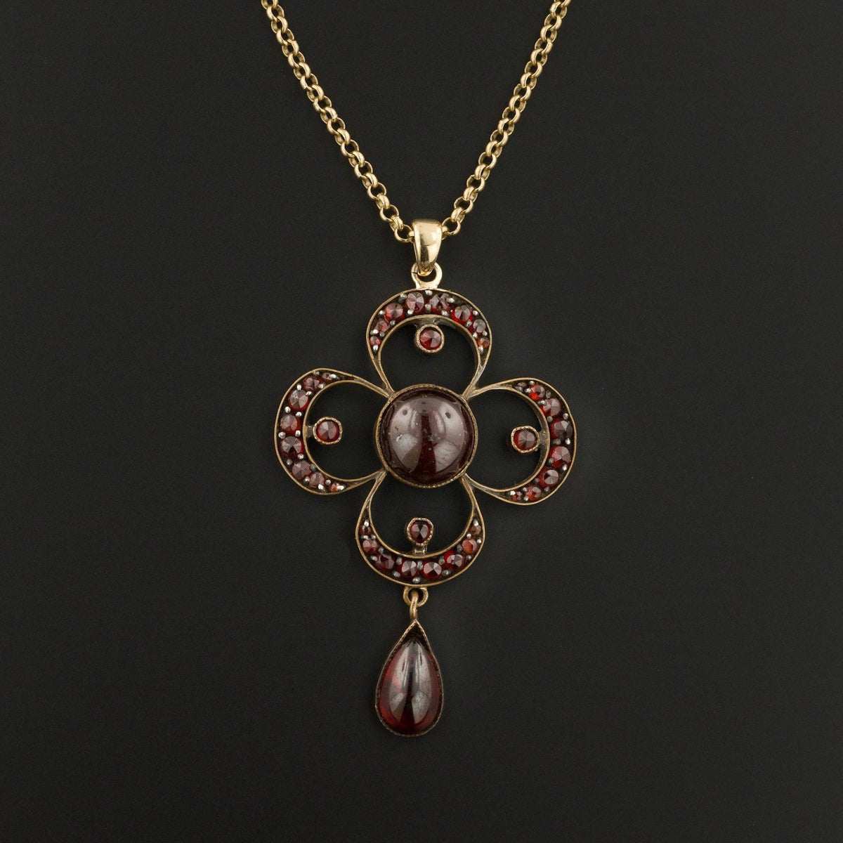Garnet Pendant | Antique Garnet Pendant - Trademark Antiques