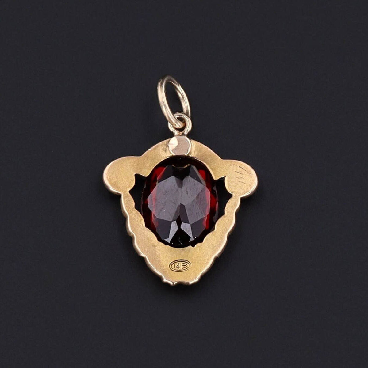 Garnet Pendant | Antique Pin Conversion - Trademark Antiques