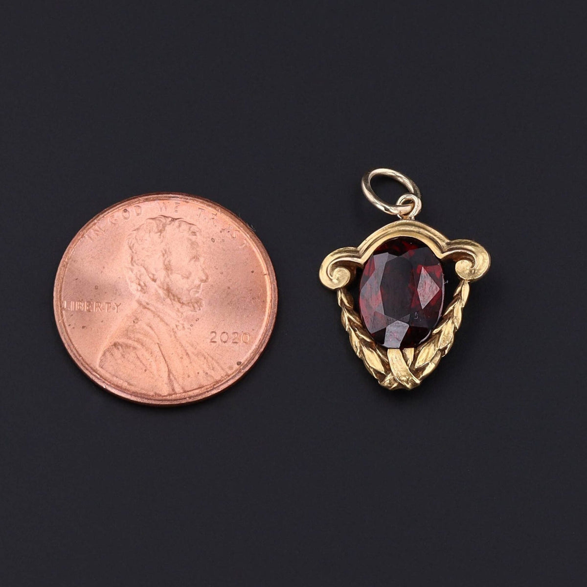 Garnet Pendant | Antique Pin Conversion - Trademark Antiques