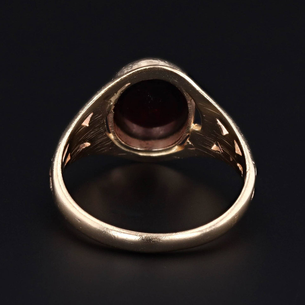 Garnet Ring | 14k Gold Ring - Trademark Antiques
