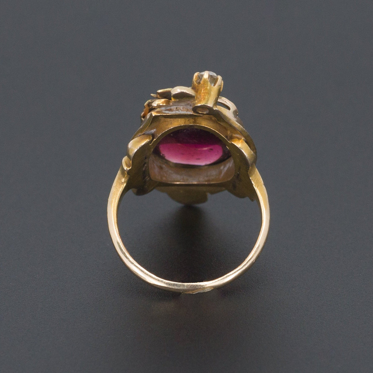 Garnet Ring | Antique Garnet Ring - Trademark Antiques