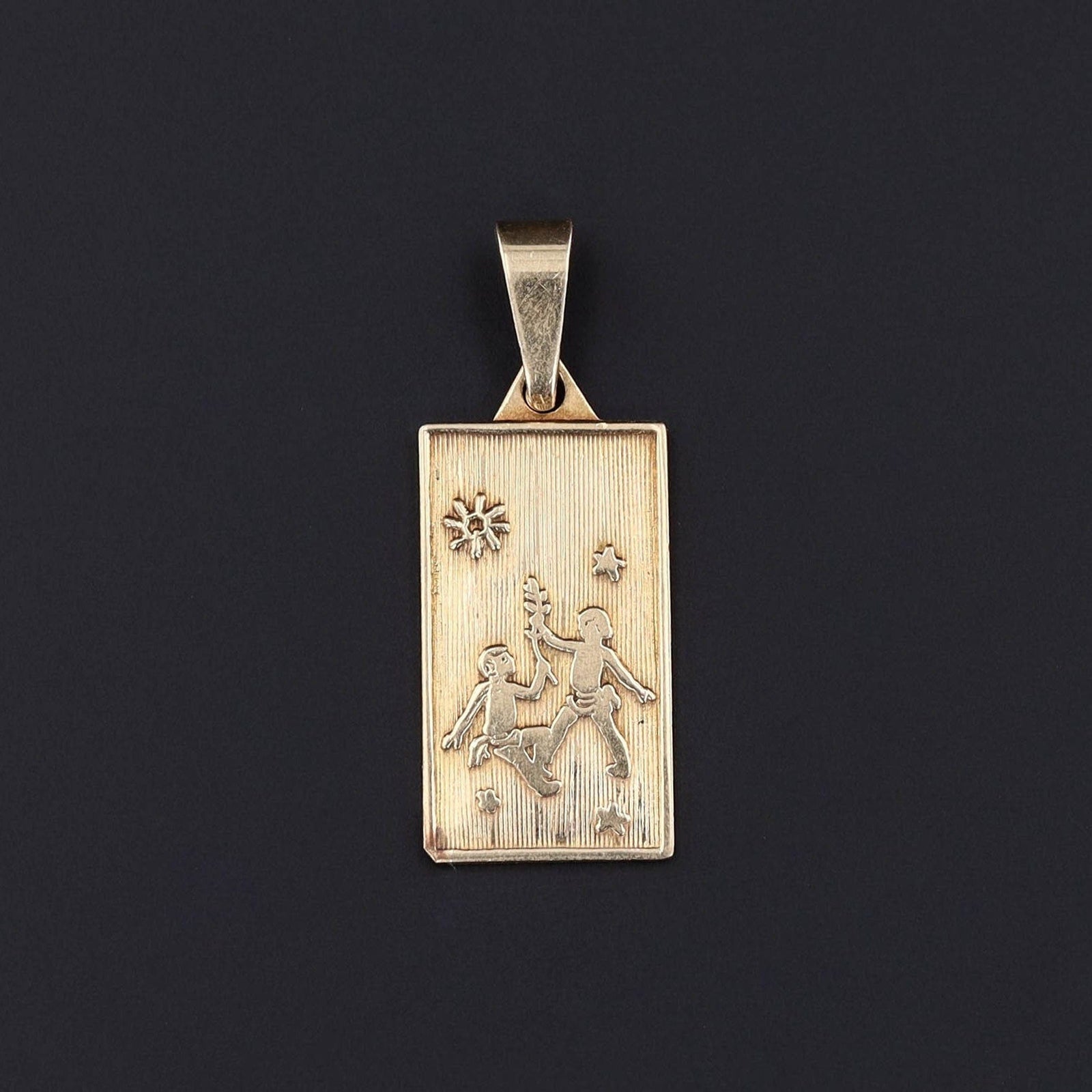 Gemini Pendant | Vintage Charm - Trademark Antiques