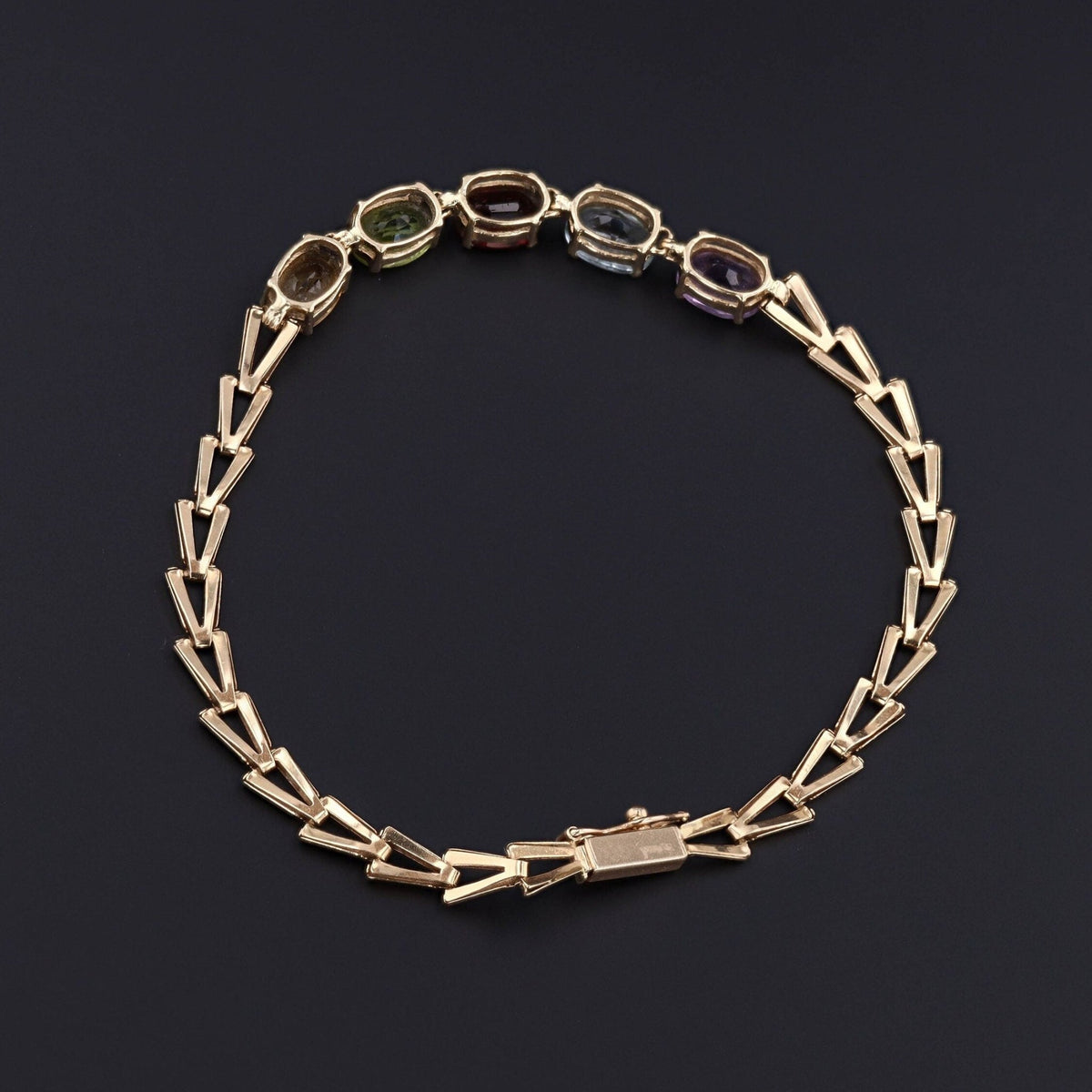 Gemstone Bracelet | 14k Gold Bracelet - Trademark Antiques