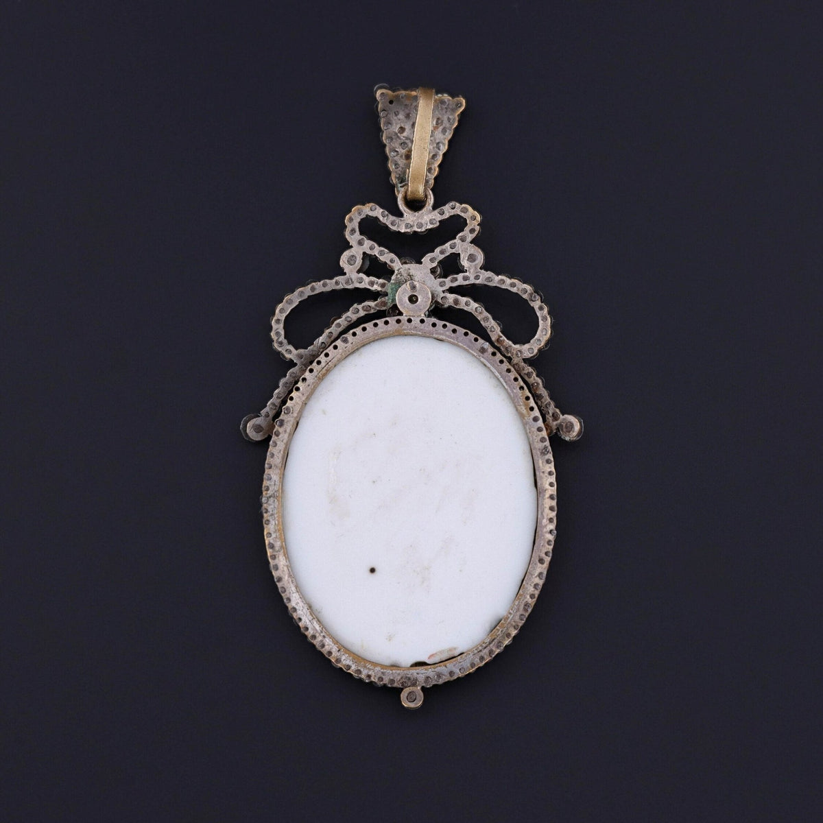 Georgian Cut Steel Pendant - Trademark Antiques