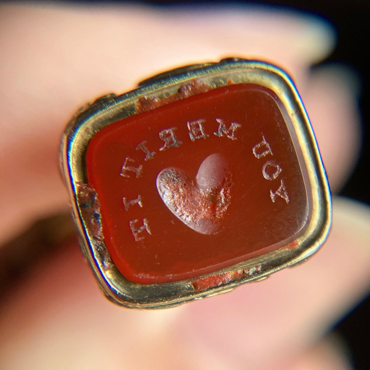 Georgian Fob Pendant on Split Ring - Trademark Antiques