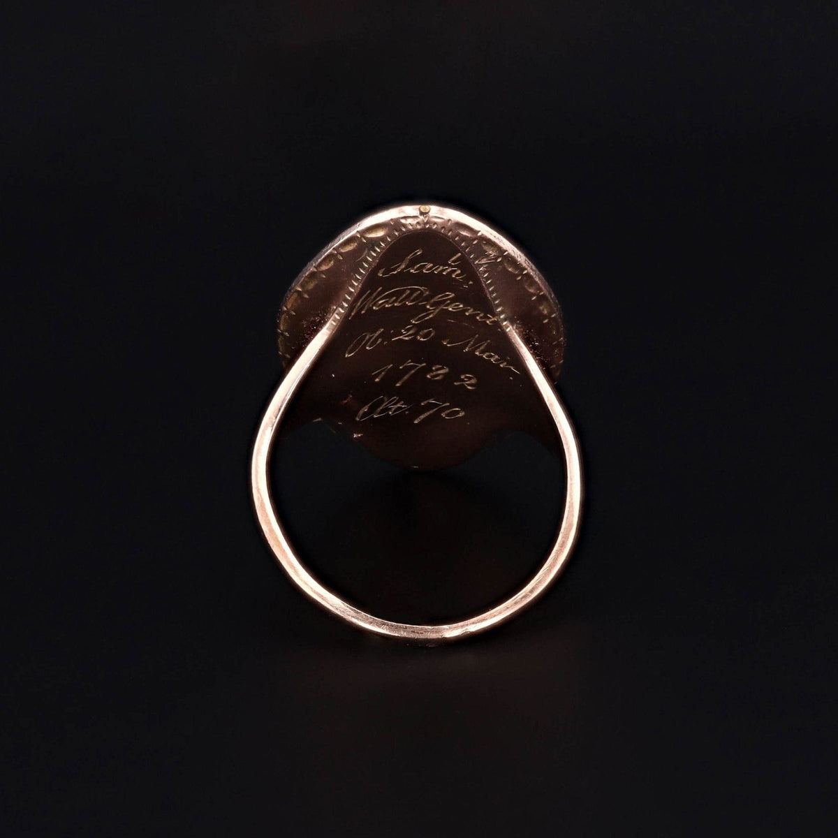 Georgian Mourning Ring | Urn Ring - Trademark Antiques