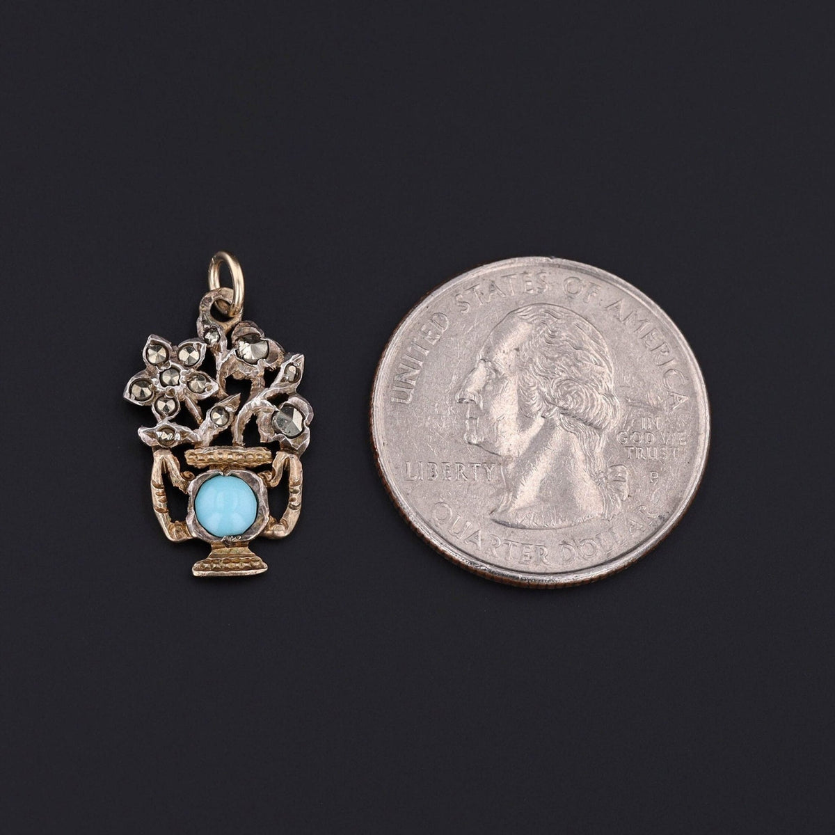 Giardinetti Pendant | Flower Charm - Trademark Antiques
