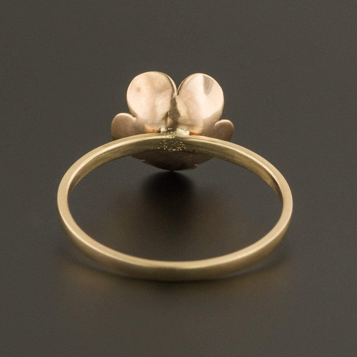 Gold Flower Ring | 14k Gold Ring - Trademark Antiques