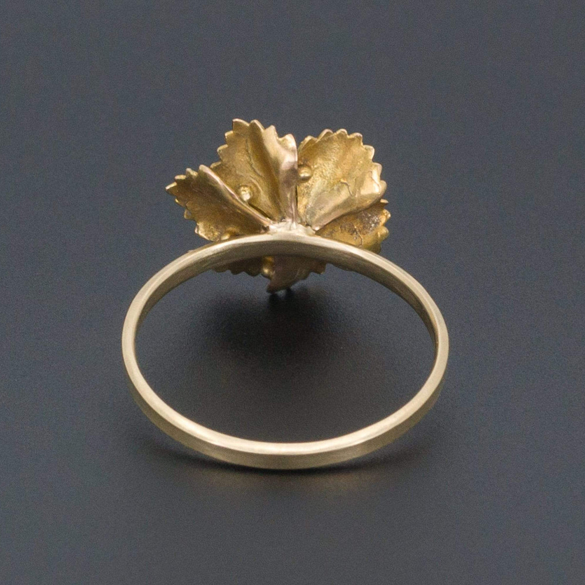 Gold Flower Ring | Diamond Flower Ring - Trademark Antiques