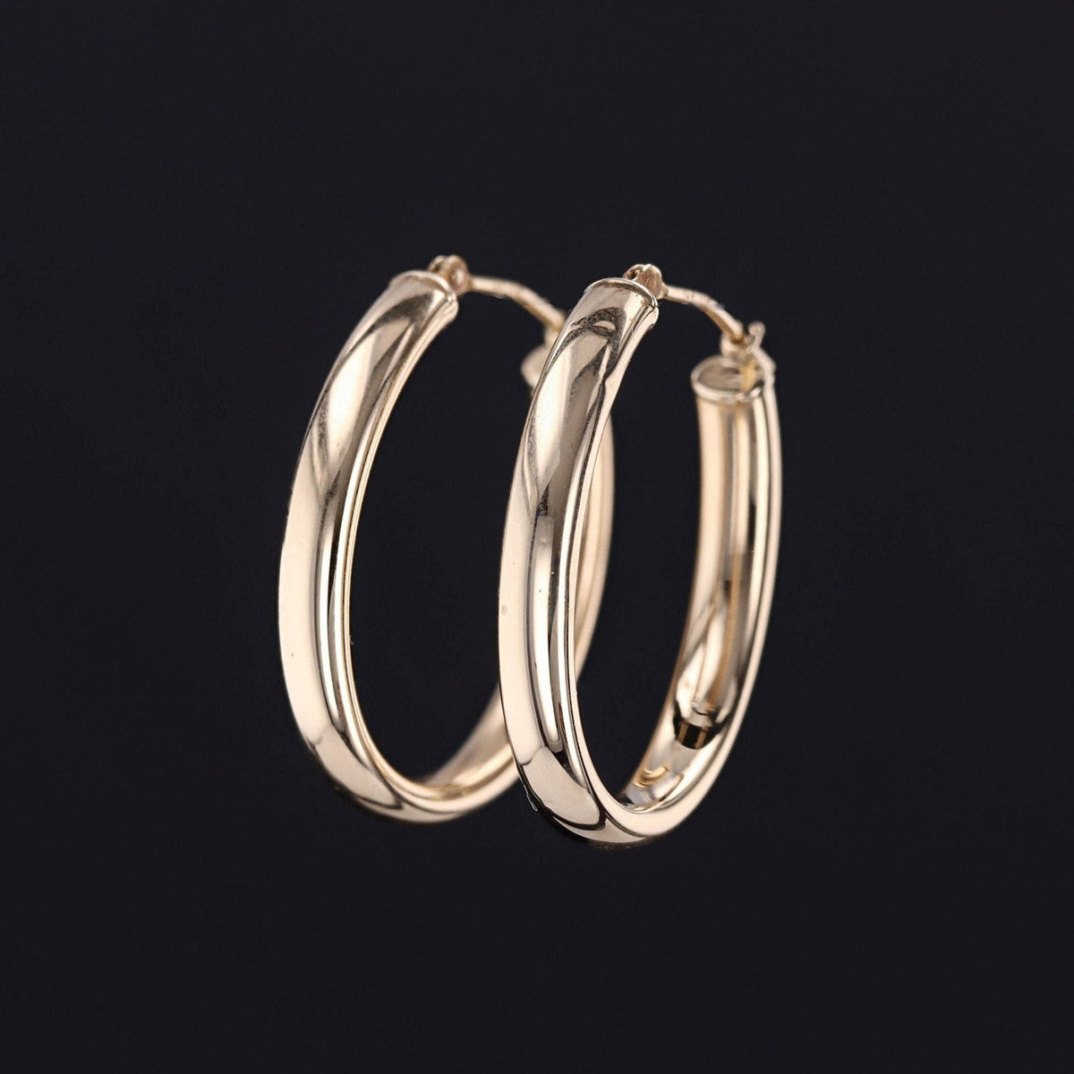 Gold Hoop Earrings | 14k Gold Earrings - Trademark Antiques