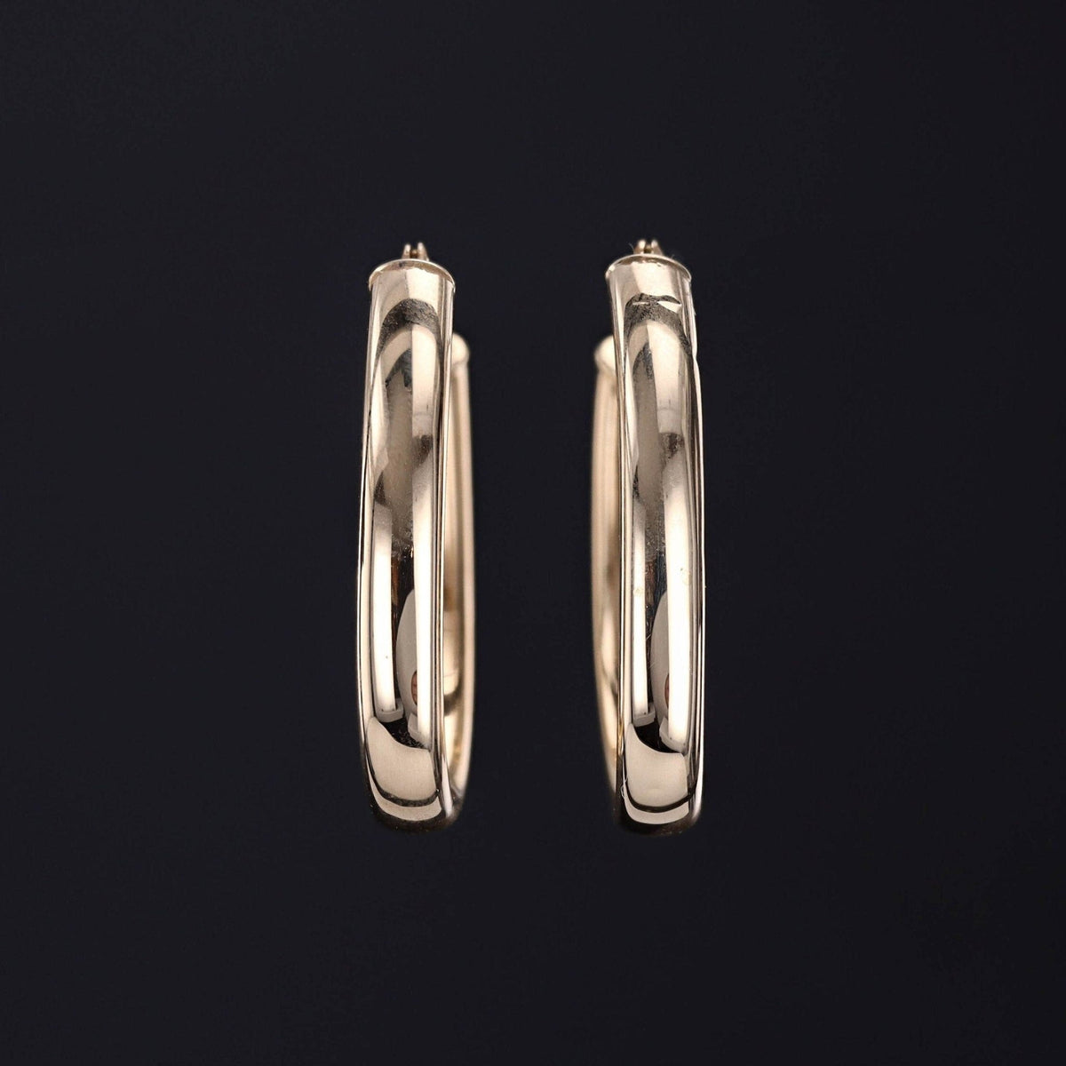 Gold Hoop Earrings | 14k Gold Earrings - Trademark Antiques