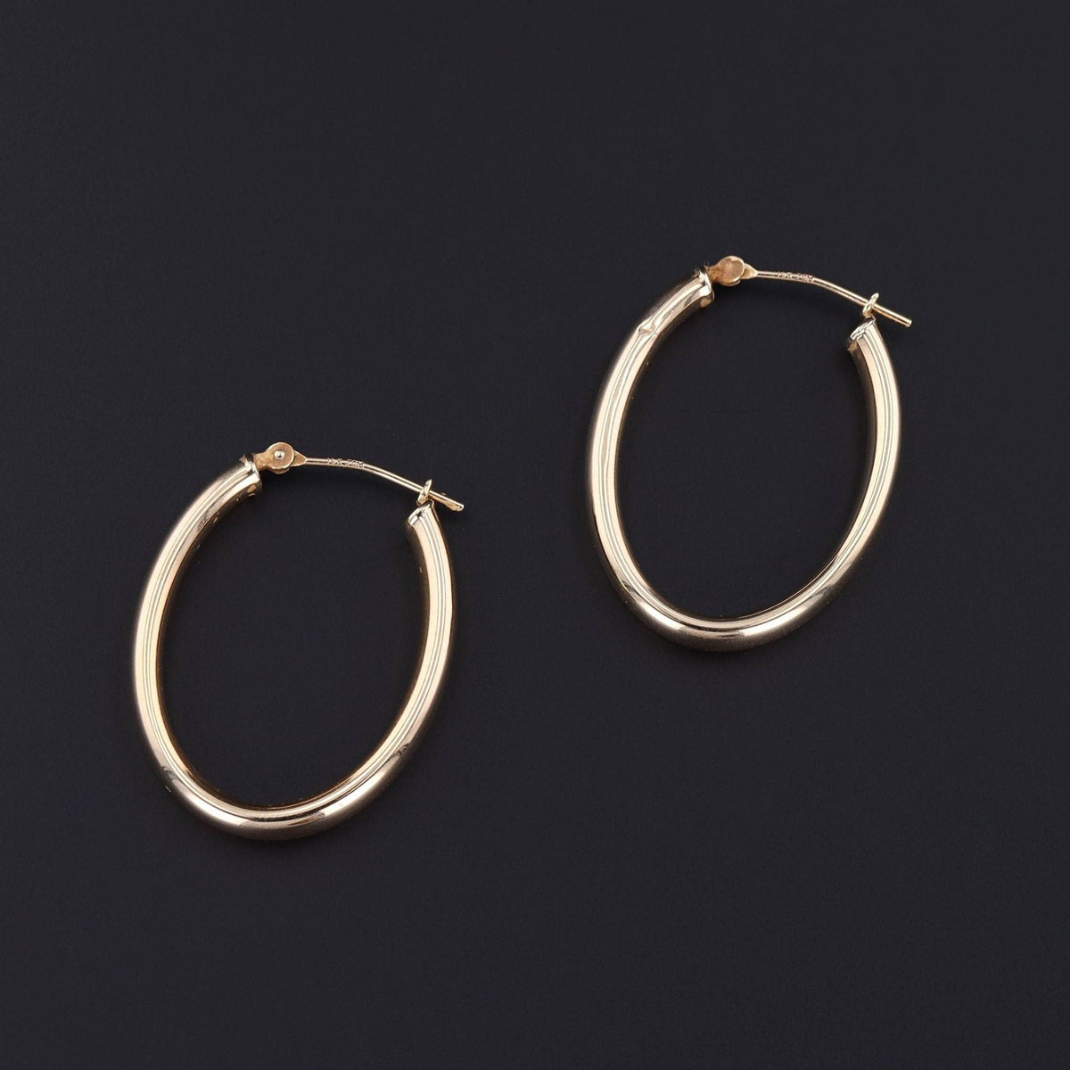 Gold Hoop Earrings | 14k Gold Earrings - Trademark Antiques