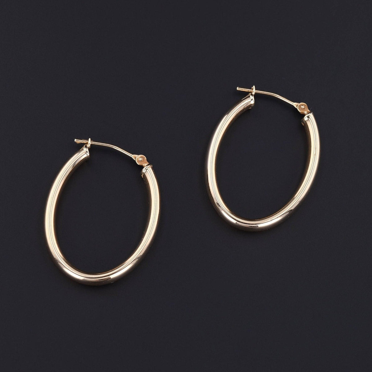 Gold Hoop Earrings | 14k Gold Earrings - Trademark Antiques