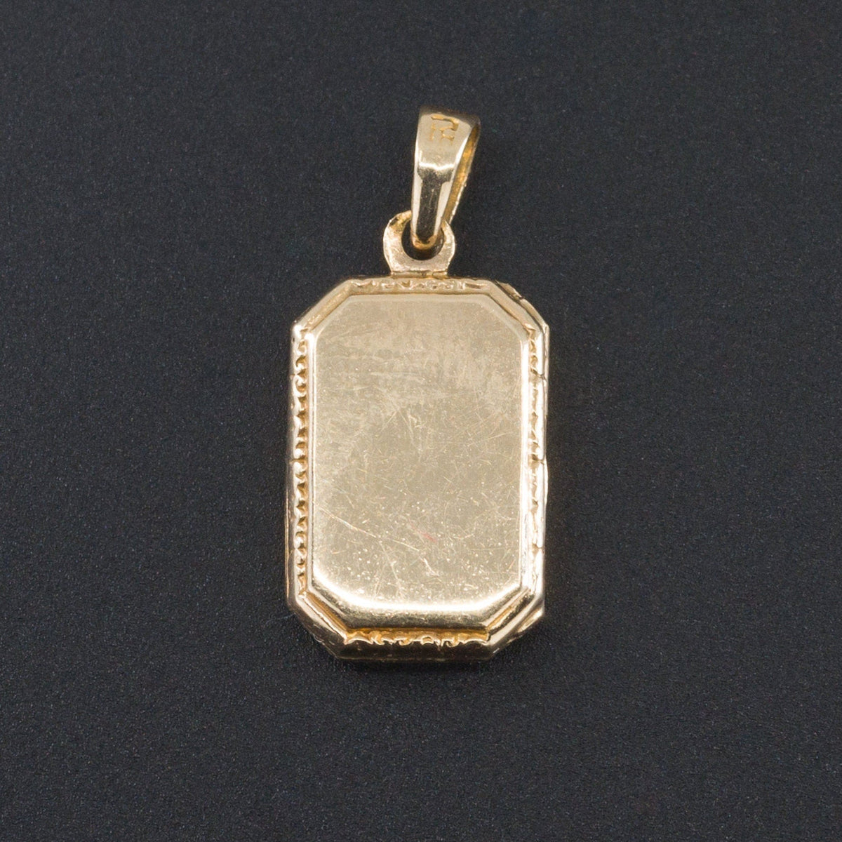 Gold Locket Charm | Miniature Locket Charm - Trademark Antiques