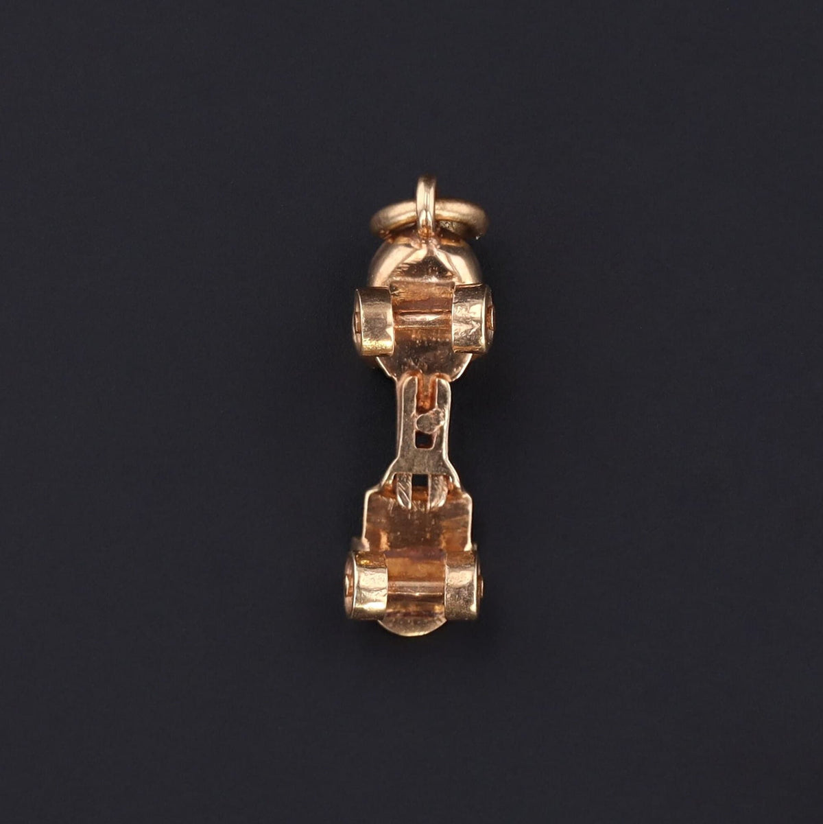 Gold Roller Skate Charm | Vintage Skate Charm - Trademark Antiques