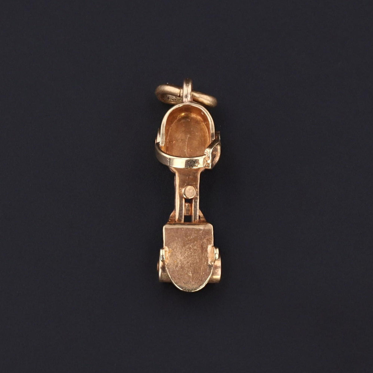 Gold Roller Skate Charm | Vintage Skate Charm - Trademark Antiques