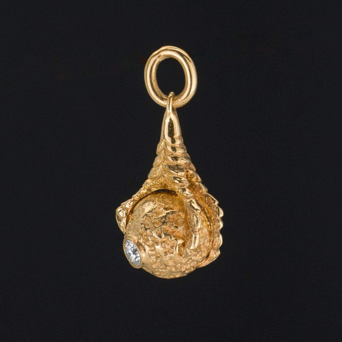 Gold Talon or Claw Charm | Antique Talon Charm - Trademark Antiques