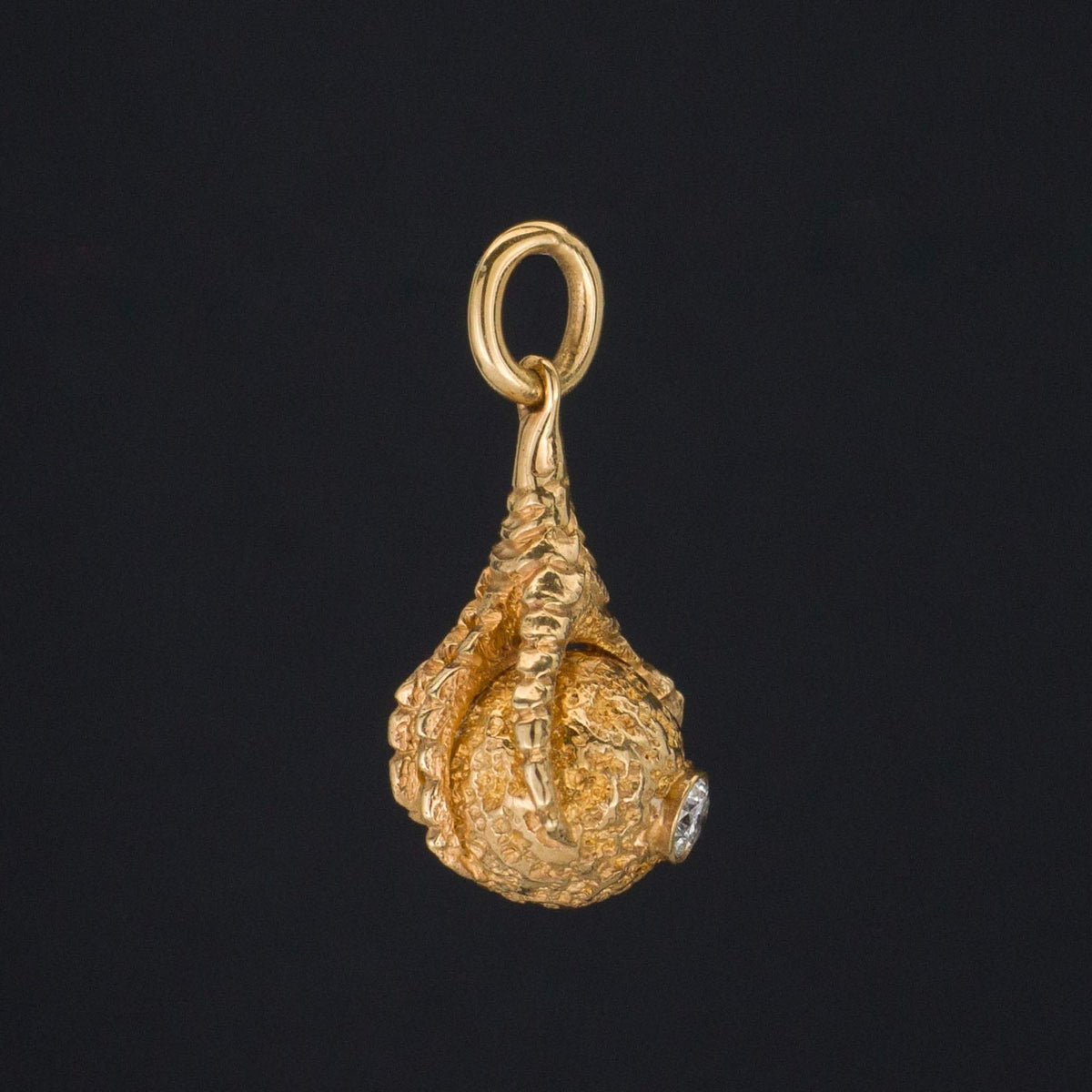 Gold Talon or Claw Charm | Antique Talon Charm - Trademark Antiques