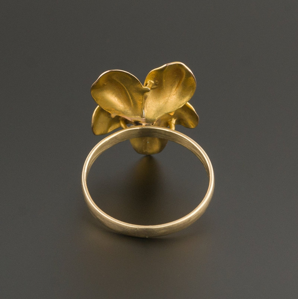 Gold Violet Ring | 14k Gold Ring - Trademark Antiques