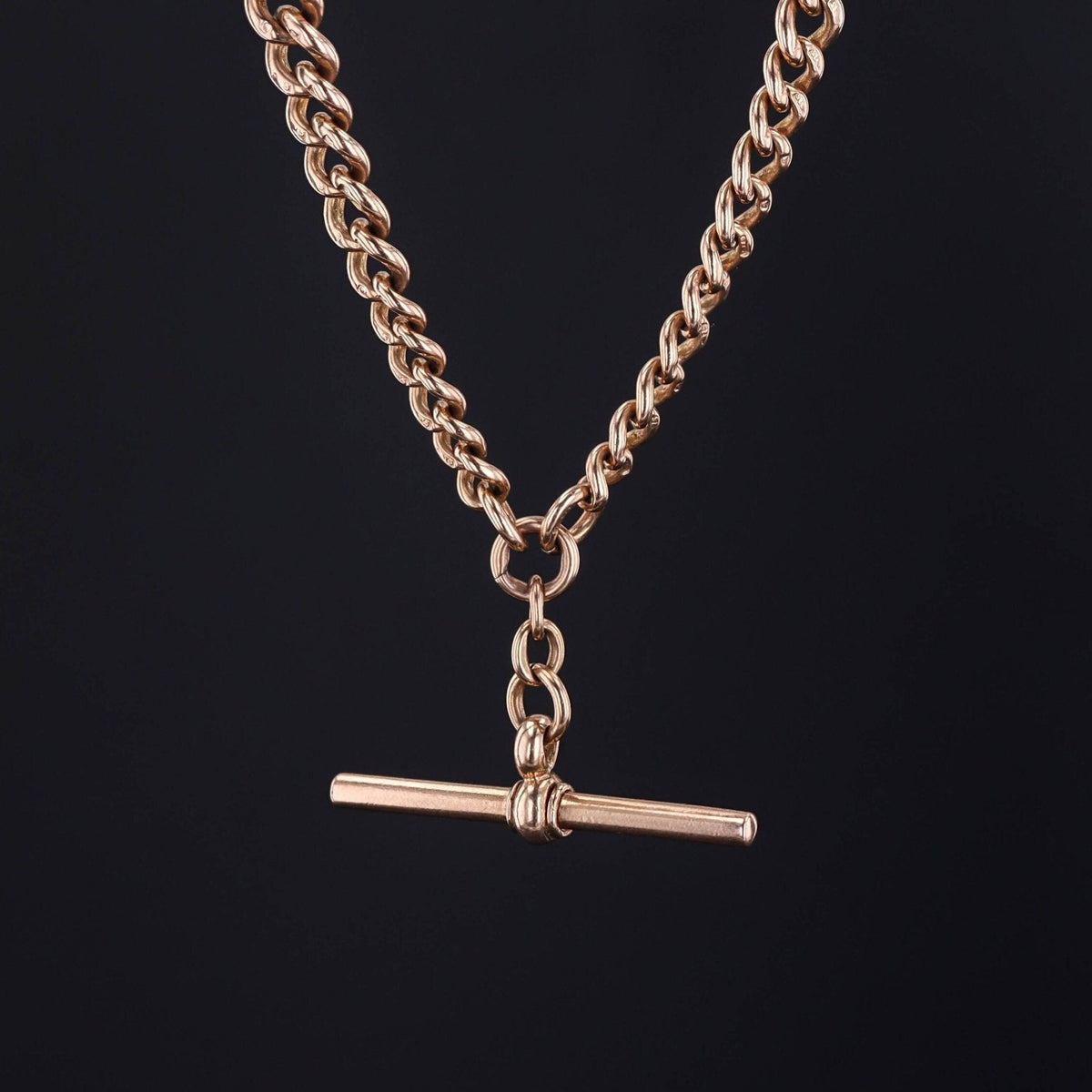 Gold Watch Chain | 9ct Gold Necklace - Trademark Antiques