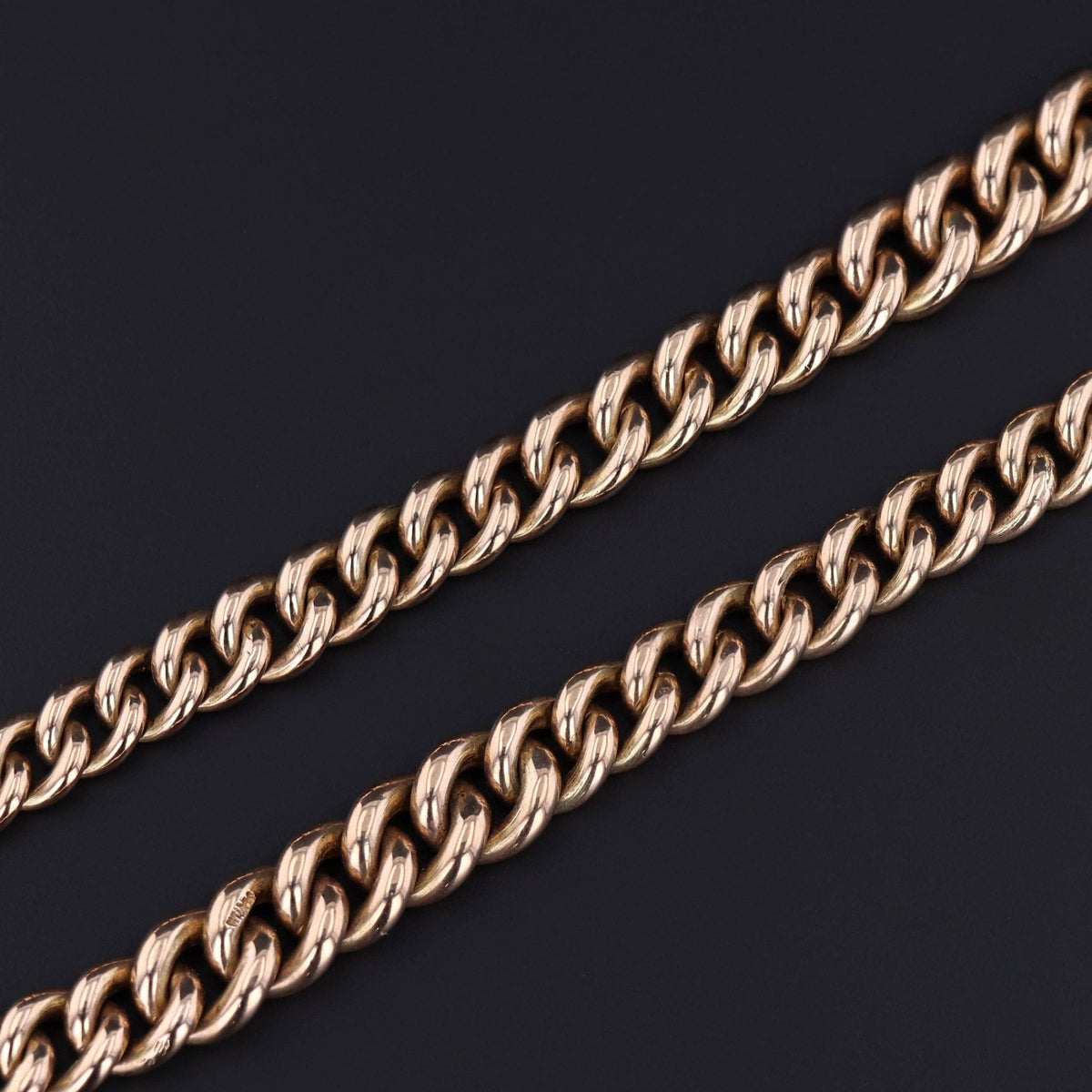 Gold Watch Chain | 9ct Gold Necklace - Trademark Antiques