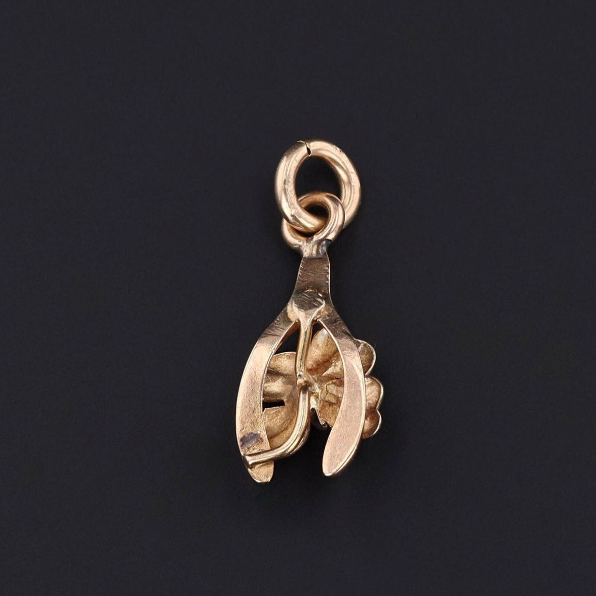 Good Luck Charm | 10k Gold &amp; Diamond Charm - Trademark Antiques