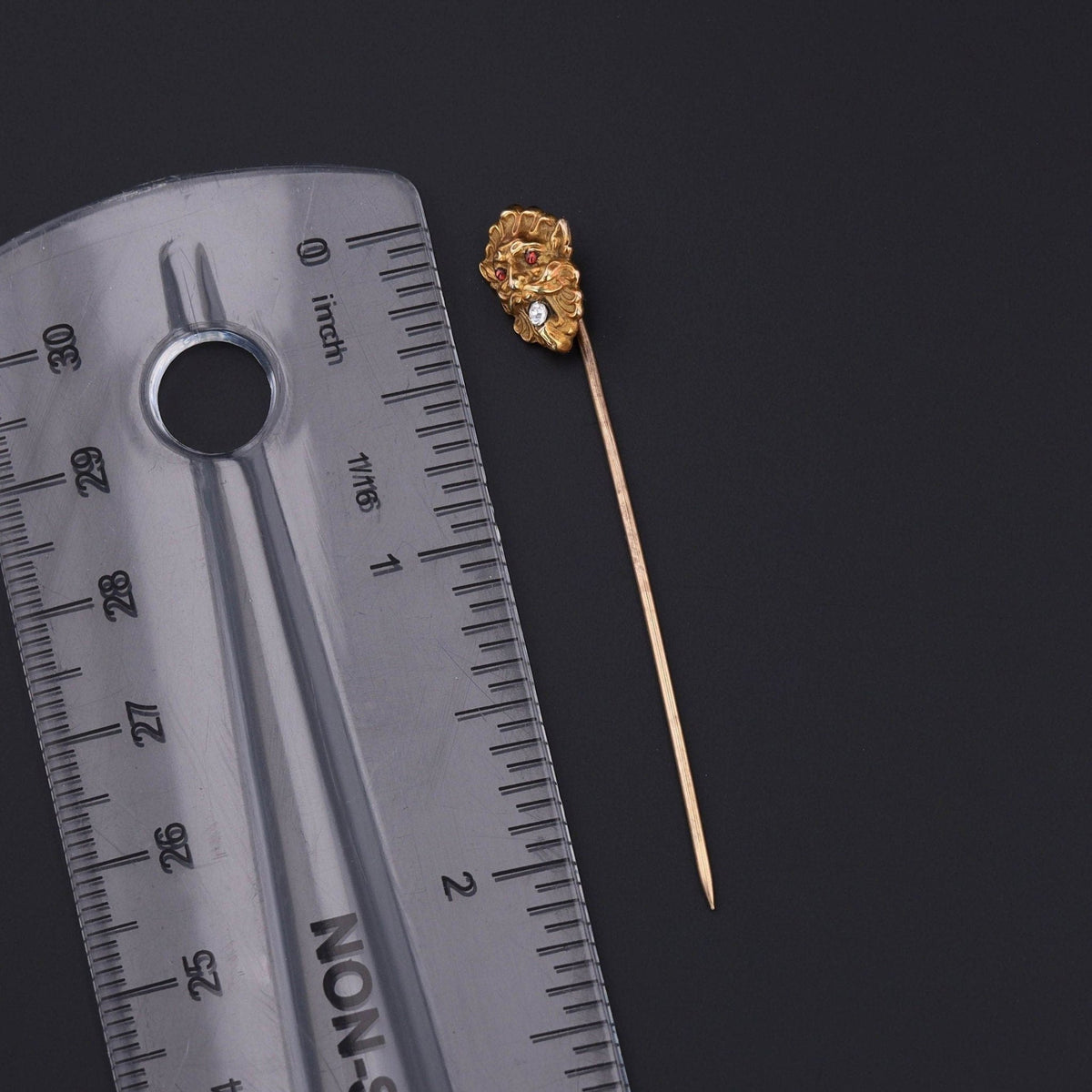 Green Man Stickpin | Gargoyle Pin - Trademark Antiques