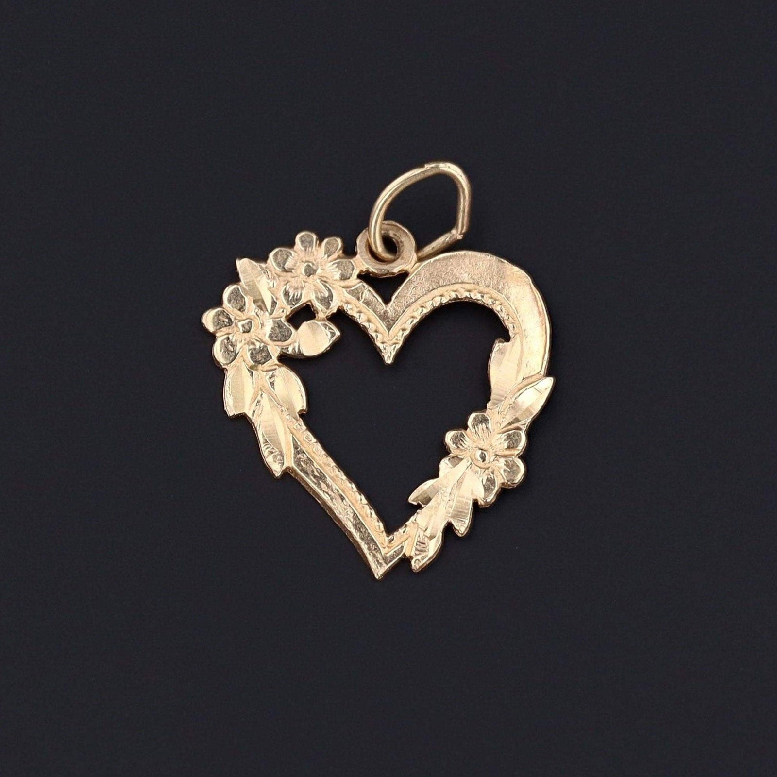 Heart Charm | Antique Heart Charm - Trademark Antiques