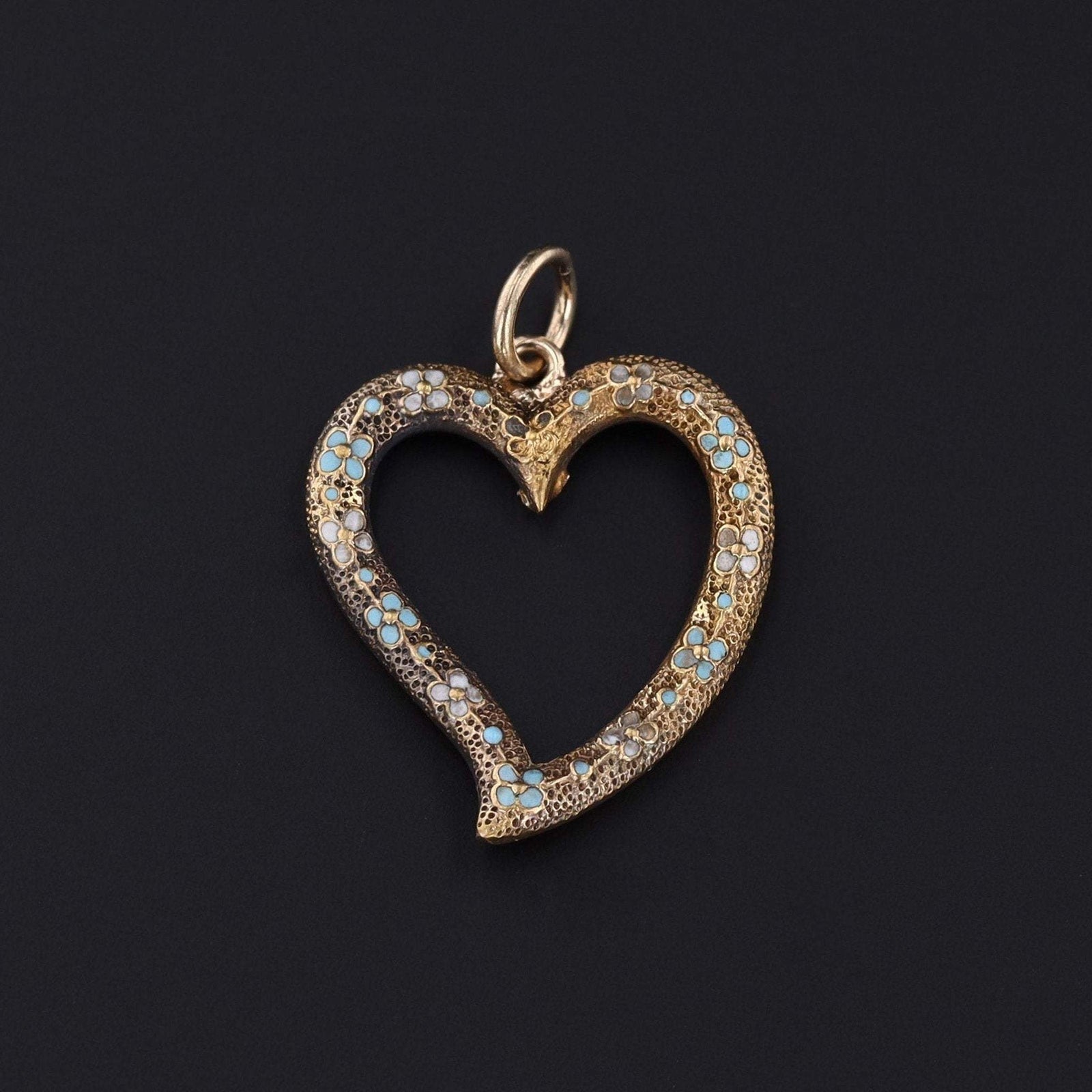 Heart Charm | Antique Heart Charm - Trademark Antiques
