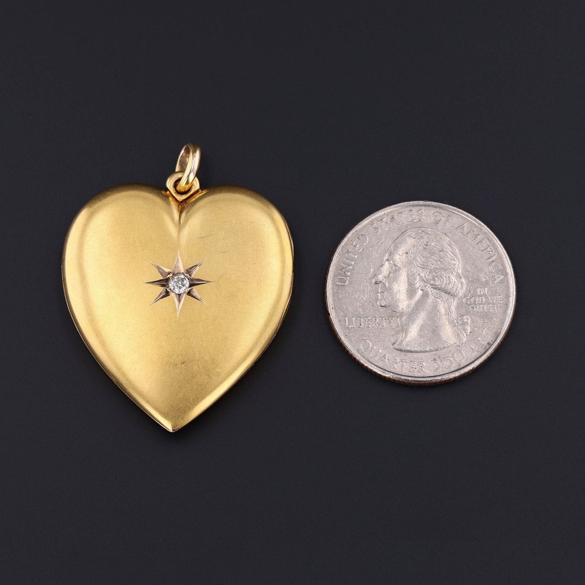 Heart Locket | Antique Locket - Trademark Antiques