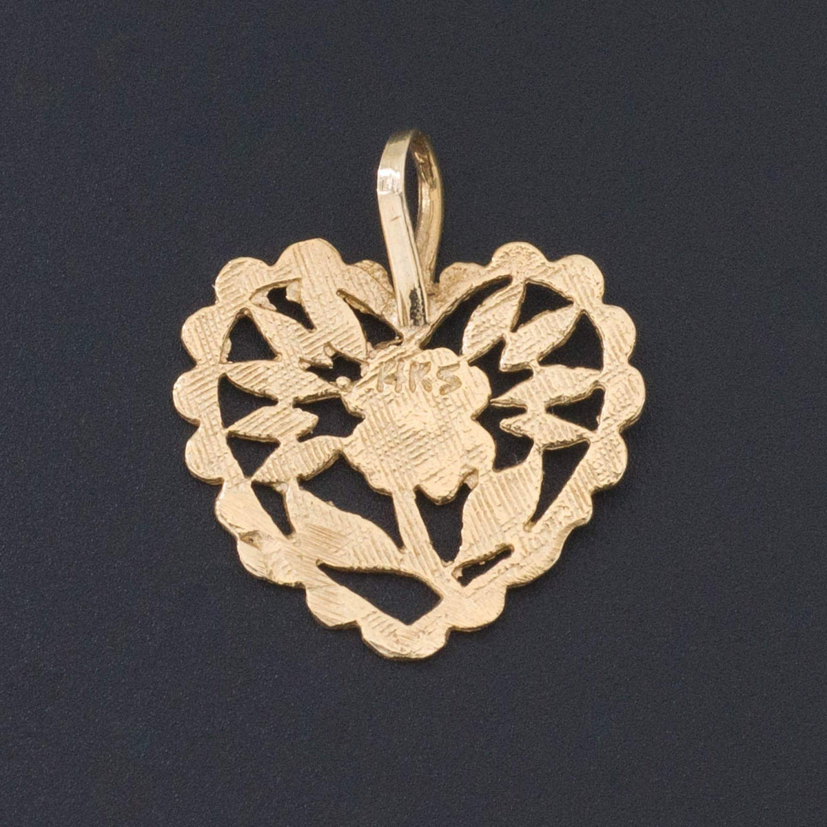 Heart Pendant | 14k Gold Heart Pendant - Trademark Antiques