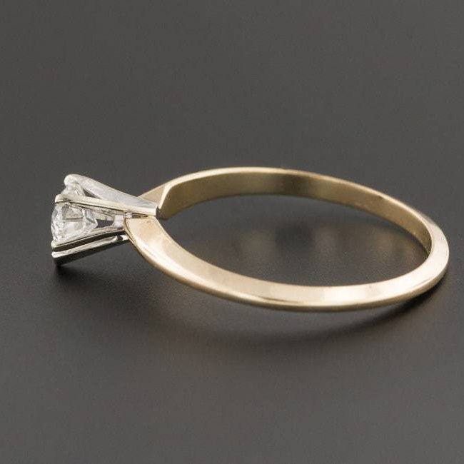 Heart Shaped Diamond Ring | Vintage 14k Gold &amp; Diamond Ring - Trademark Antiques