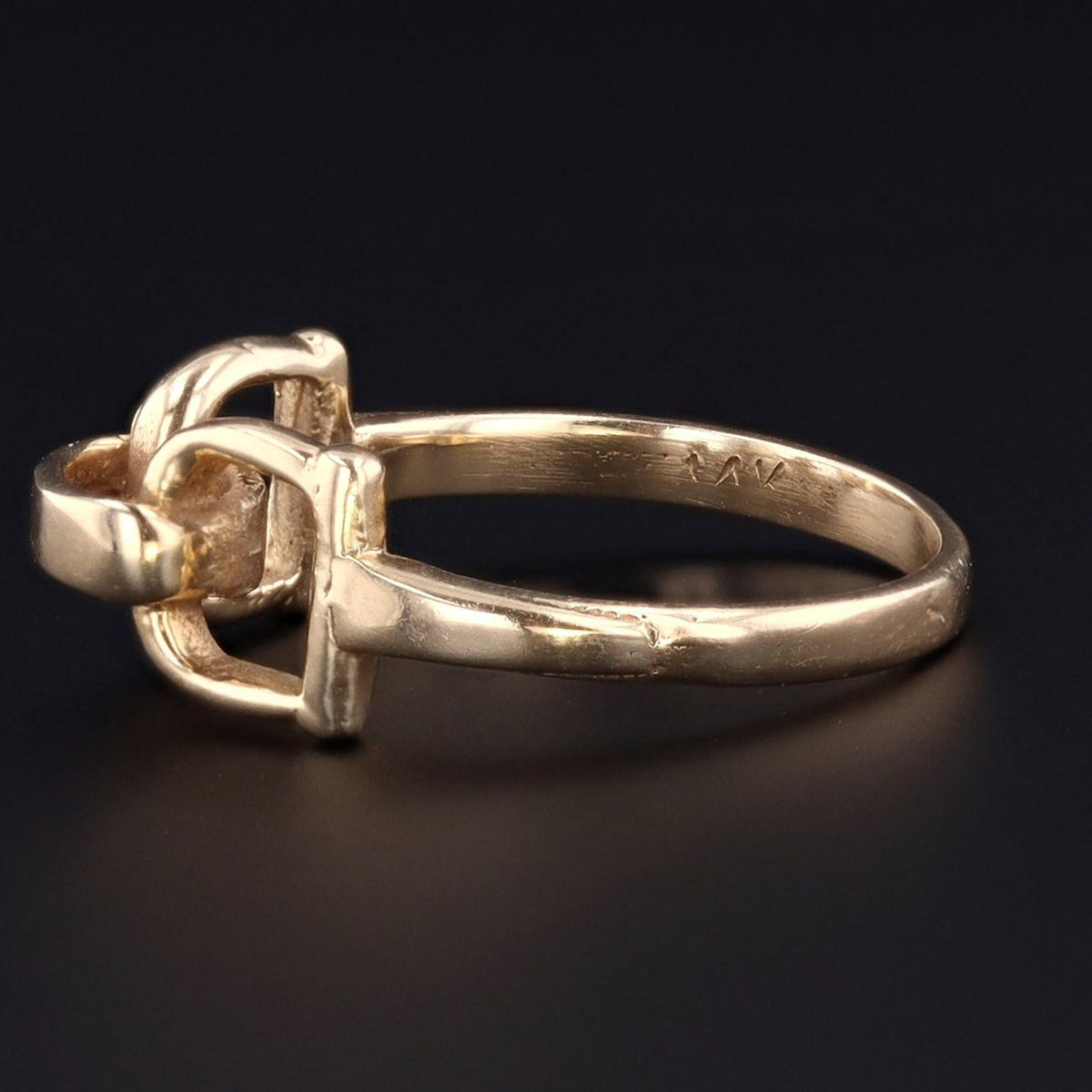 Horse Bit Ring | 14k Gold Ring - Trademark Antiques