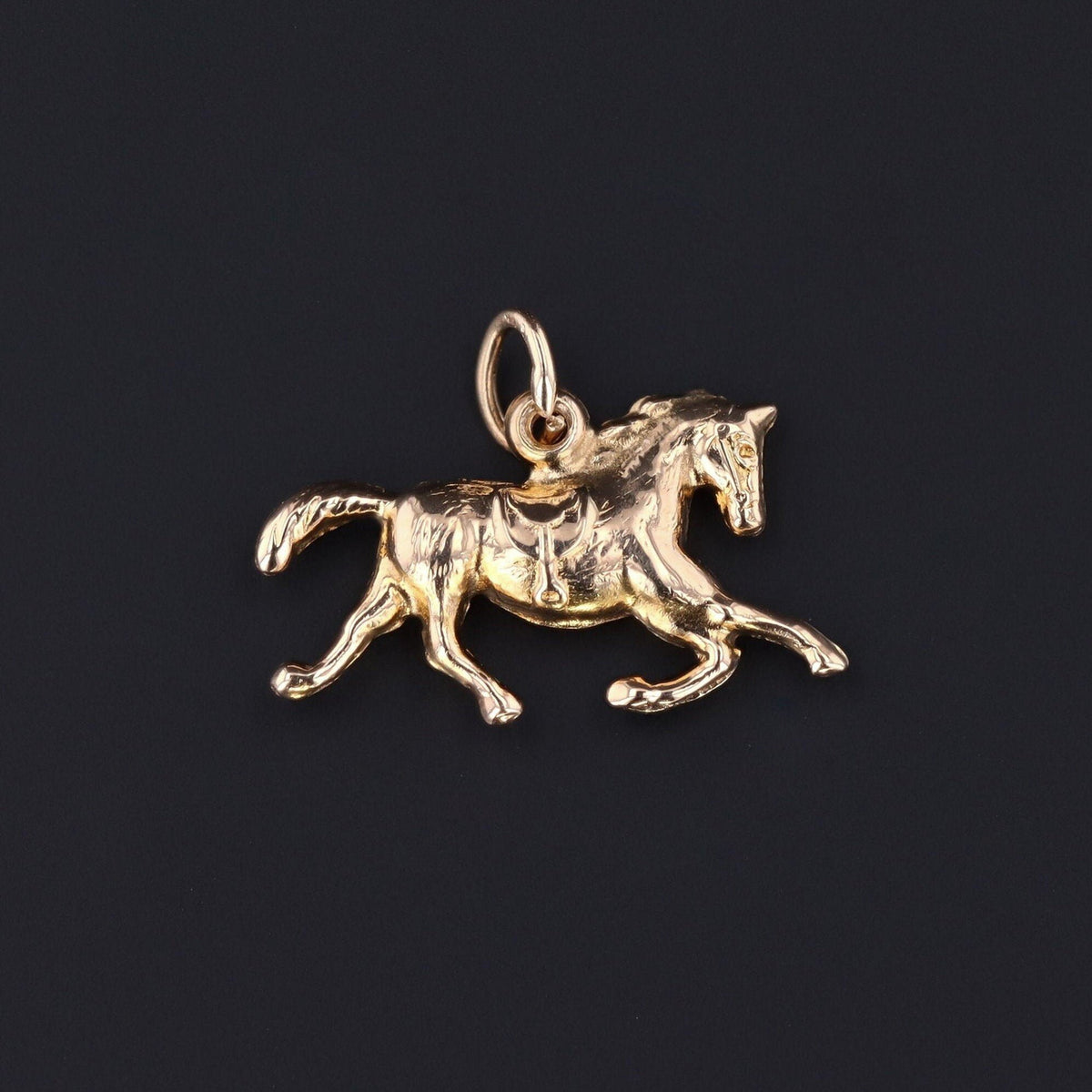 Horse Charm or Pendant | 14k Gold Horse - Trademark Antiques
