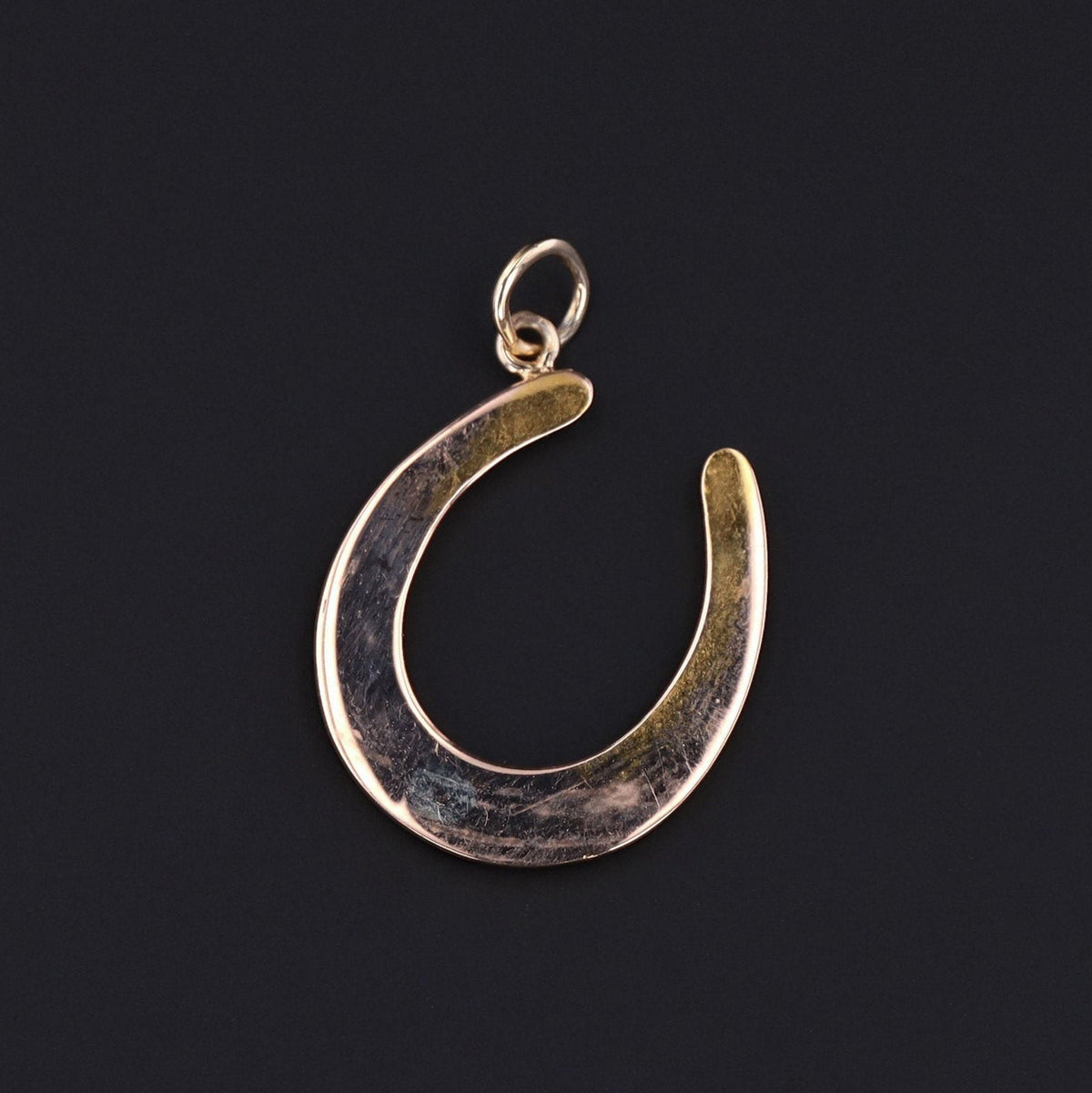 Horseshoe Charm | 14k Gold Charm - Trademark Antiques