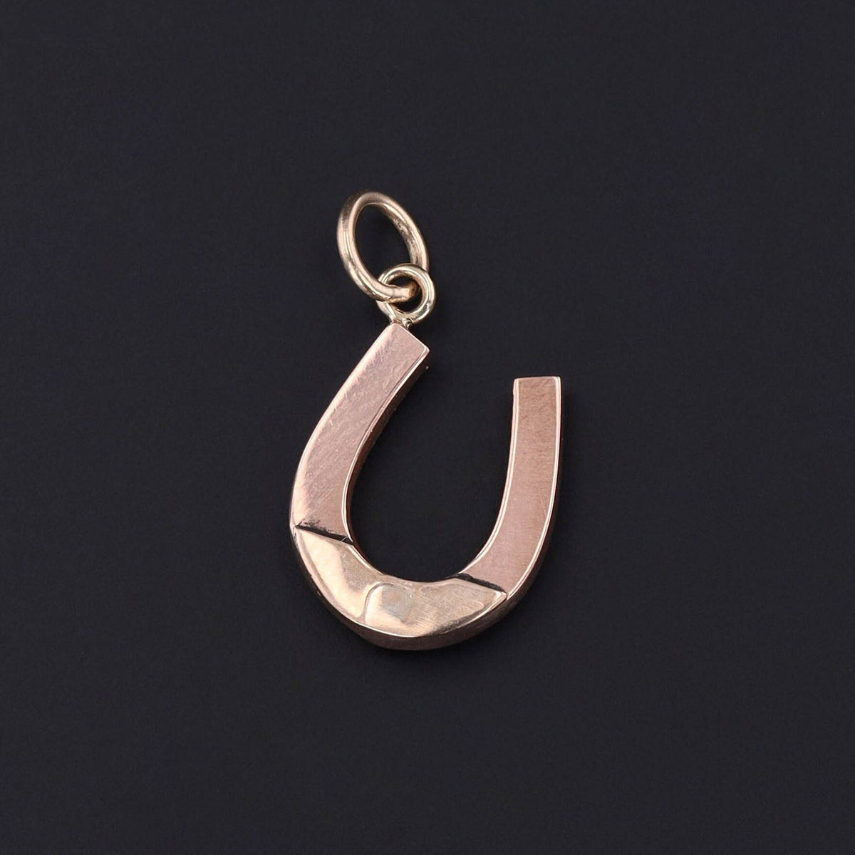 Horseshoe Pendant | Turquoise Charm - Trademark Antiques