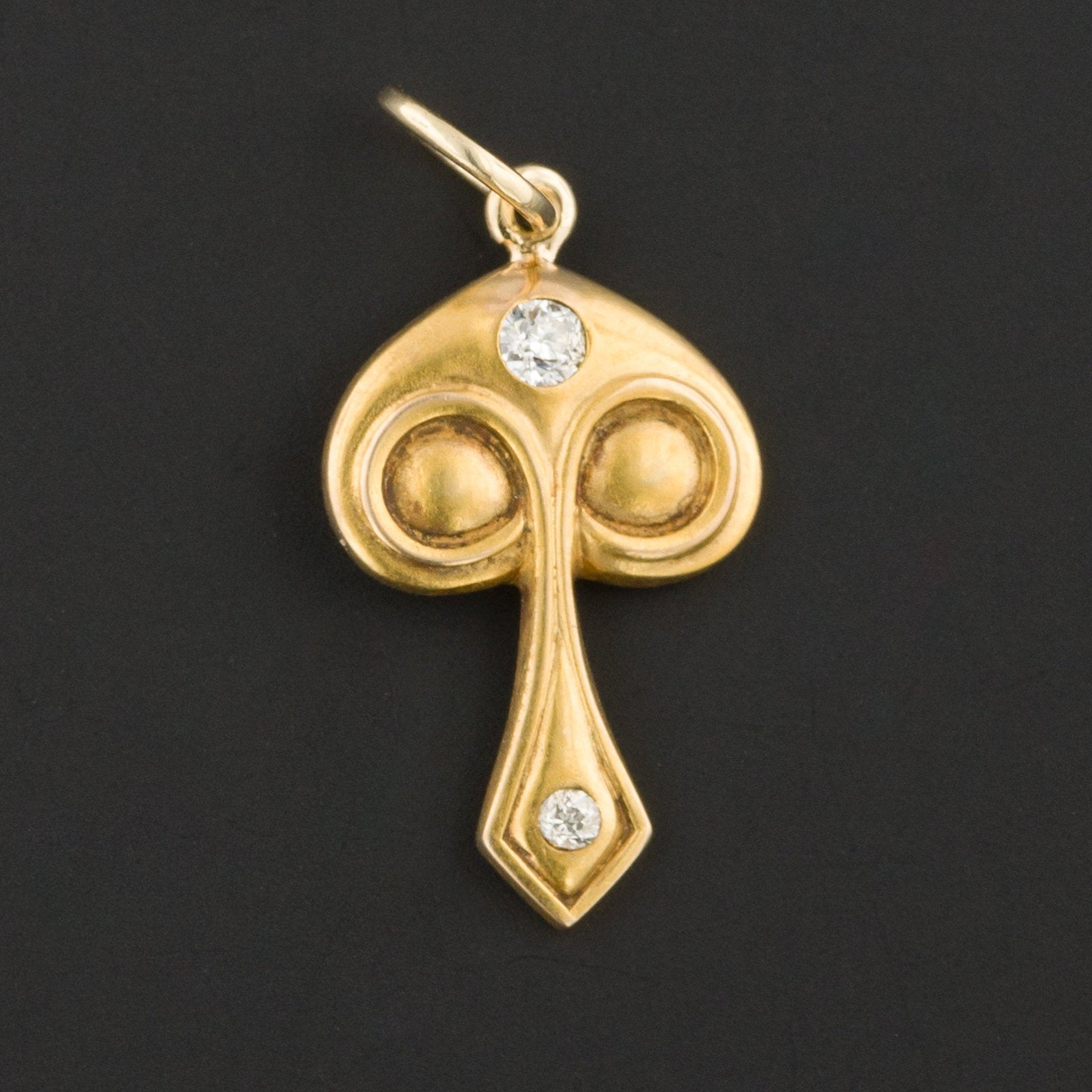 Diamond Charm | 14k Gold Charm-Trademark Antiques