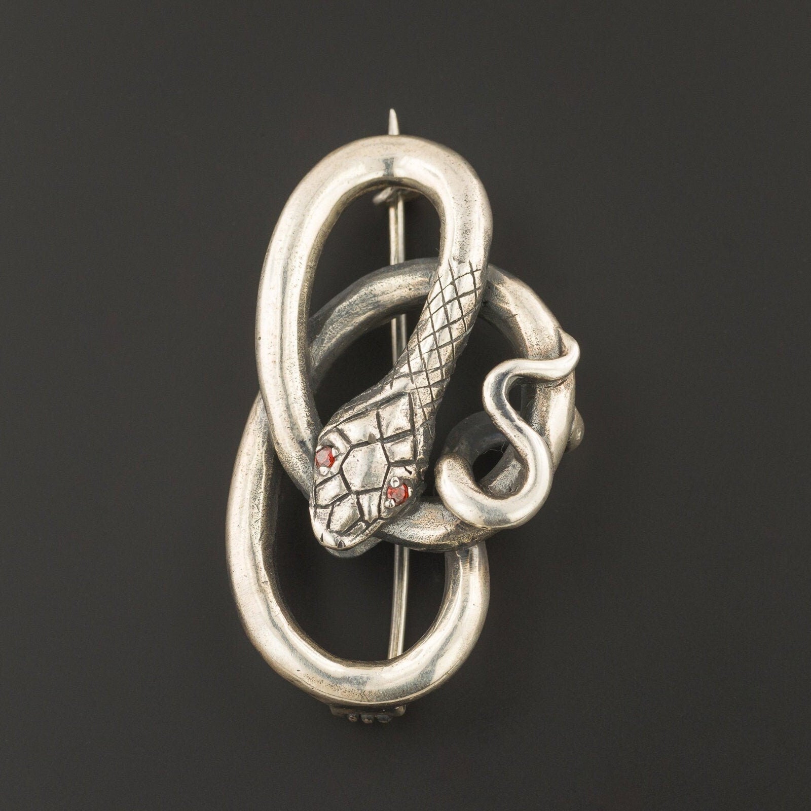 Antique Silver Snake Brooch | Antique Silver Brooch 