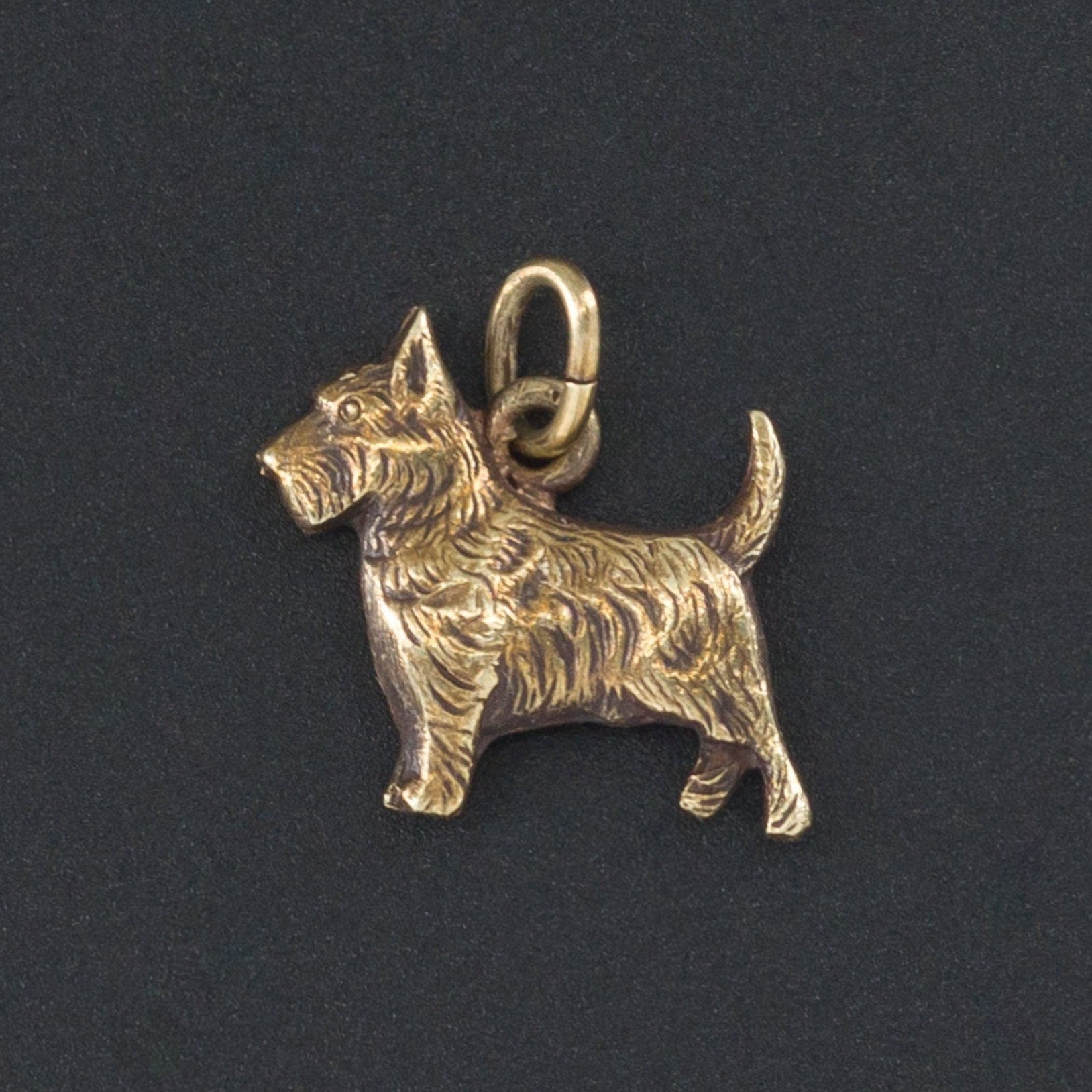 Vintage Scottie Dog Charm | Dog Charm-Trademark Antiques