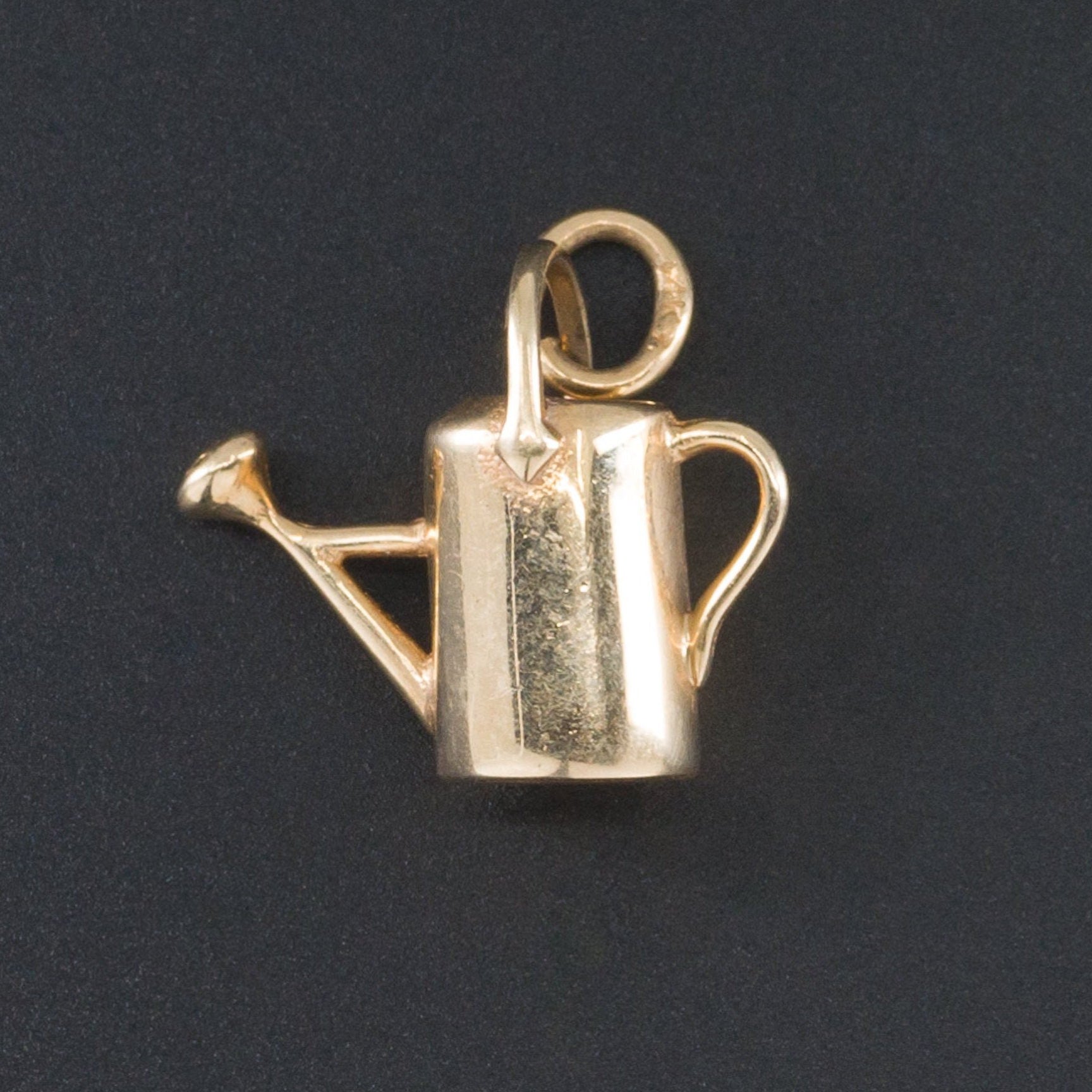 Gardner Charm | 14k Gold Watering Can Charm-Trademark Antiques