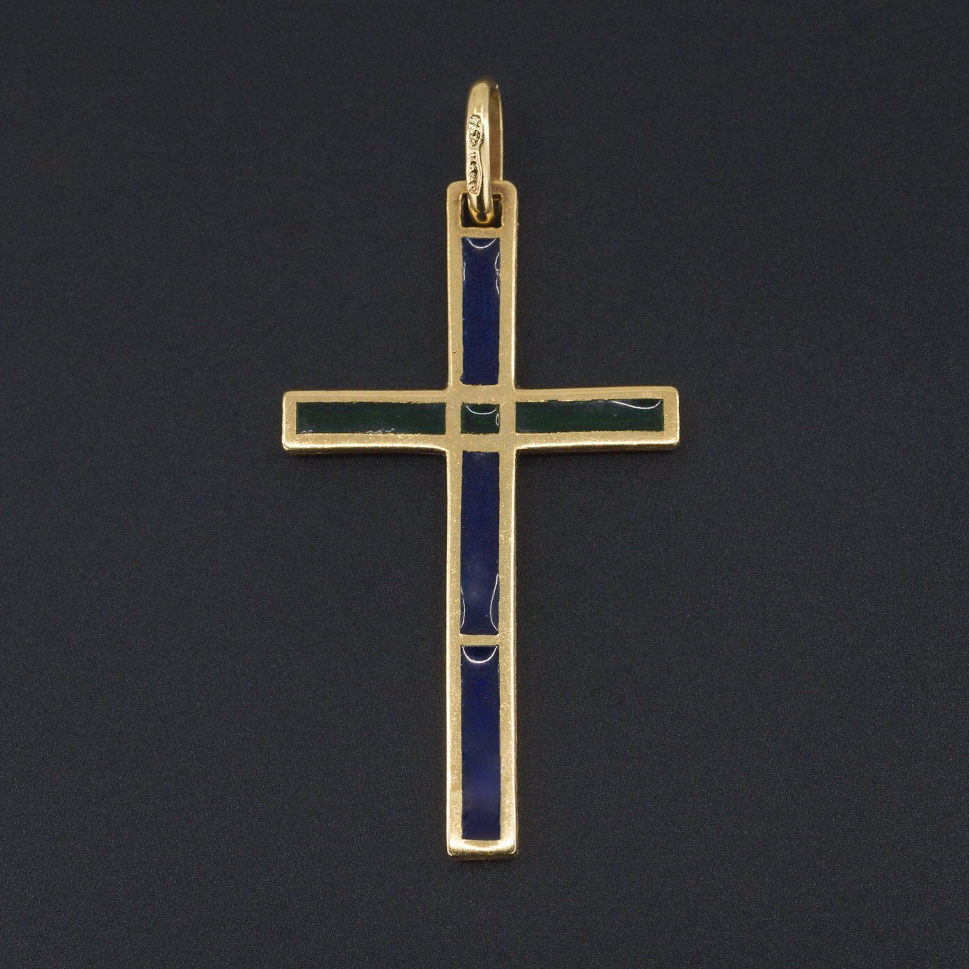 Cross Pendant | Plique a Jour Enamel Cross Pendant 