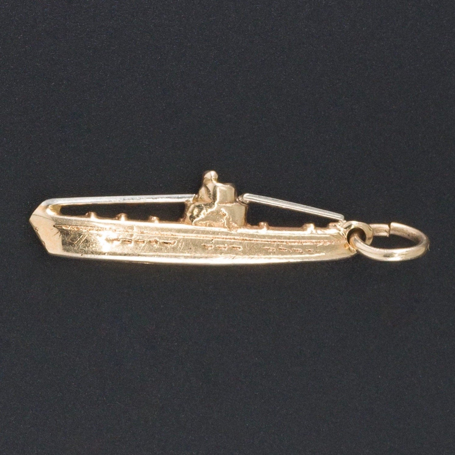 Cruise Ship or Ocean Liner Charm | 14k Gold Charm 