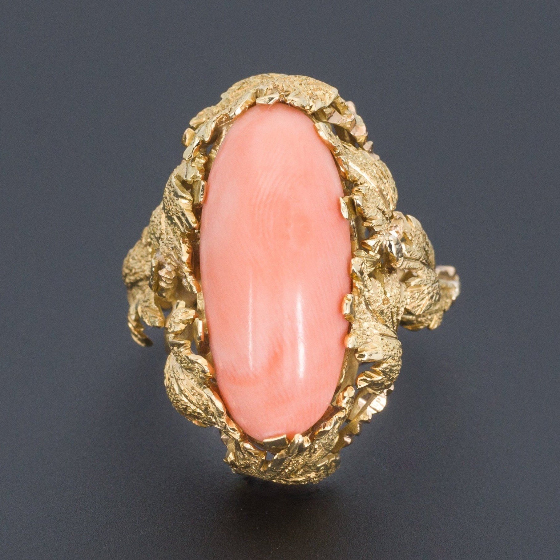 Coral Ring | Vintage Coral Ring 