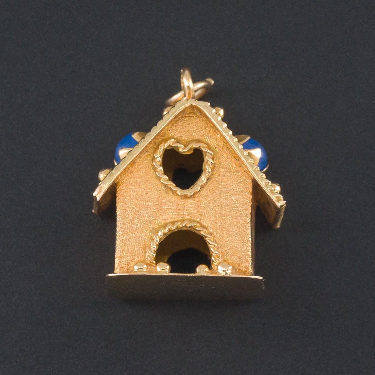 18k Gold House Charm | Vintage 18k Gold Charm | Gingerbread House Charm | Vintage Charm | 18k Gold Charm