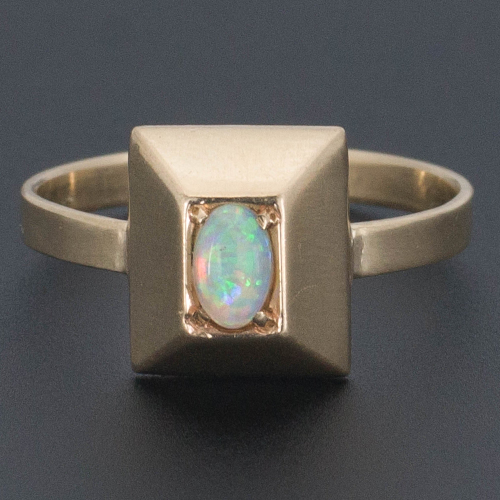 Vintage Opal Ring | Pyramid Ring 