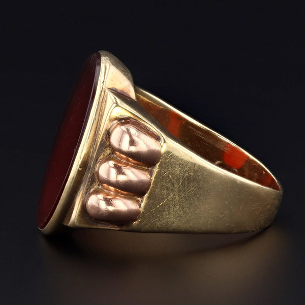 Vintage deals carnelian ring